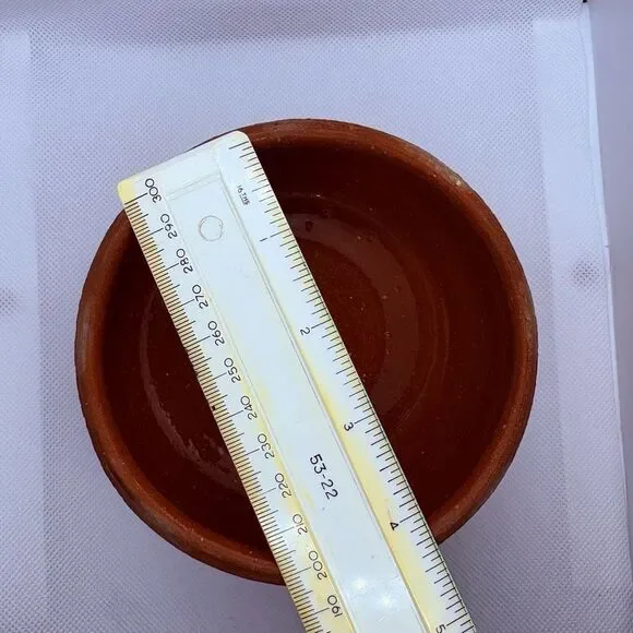 Vintage Studio Pottery Stoneware Tea Bowl, Powder Blue bands, Chawan Style - Picture 8 of 10